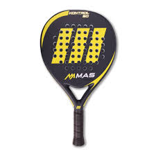 MAS Padel - KONTROL 50: Raqueta de Padel Negro y Amarillo