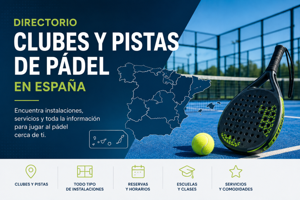 Directorio de Clubes y Pistas de Pádel en España